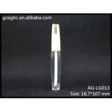 Forme spéciale transparente & vide Lip Gloss Tube AG-LG013, AGPM emballage cosmétique, couleurs/Logo personnalisé